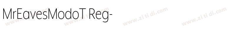 MrEavesModoT Reg字体转换